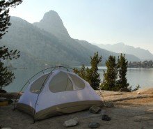 Tent camping at Rae Lakes. Photo by Miguel Vieira licensed Creative Commons Attribution