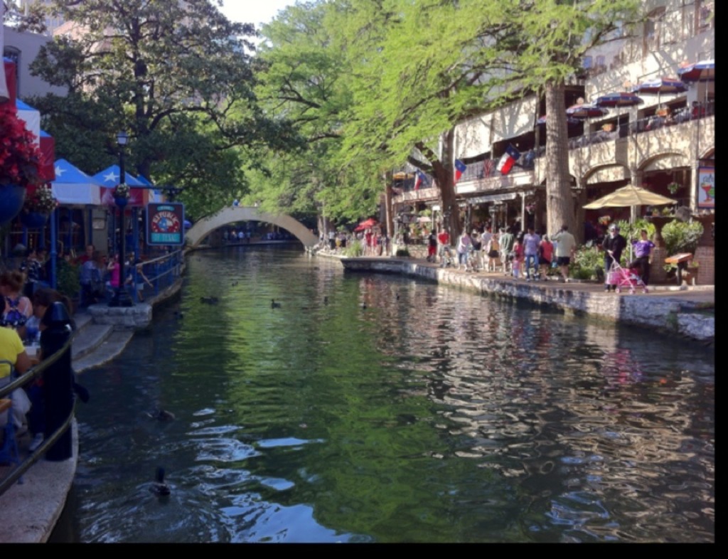 The perfect place to have a drink in San Antonio is down on the Riverwalk