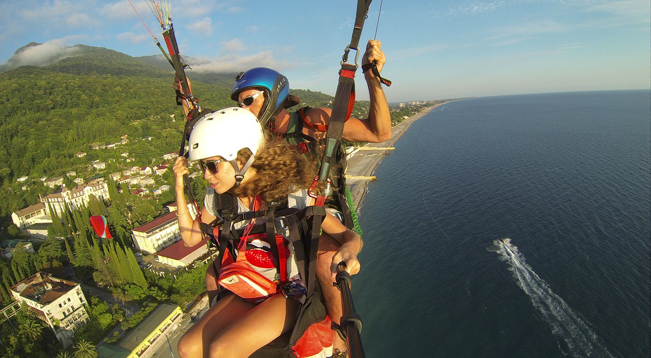 There are many types of travel insurance, but be sure you find the right kind to cover yourself before taking on exciting activities like paragliding ... photo by CC user alekverov on pixabay