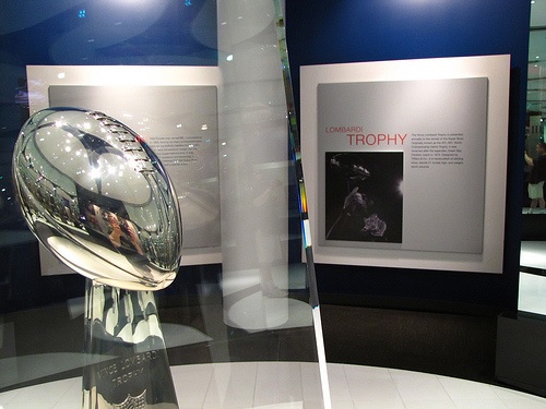 The Lombardi trophy: the prize that Super Bowl combatants fight for...