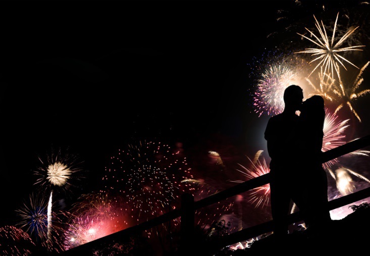 Nothing makes a Romantic New Year quite like fireworks...