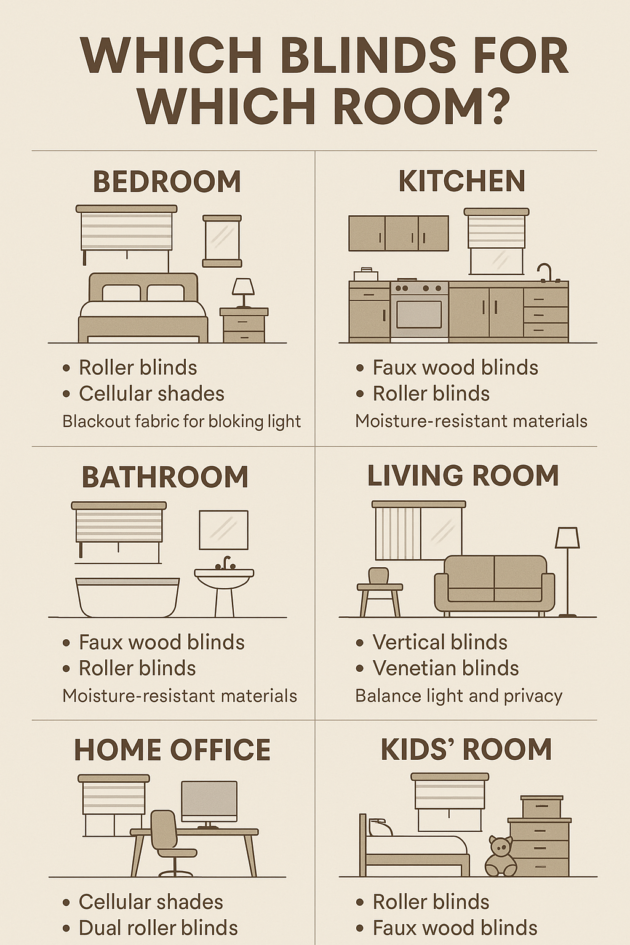 best blinds for each room